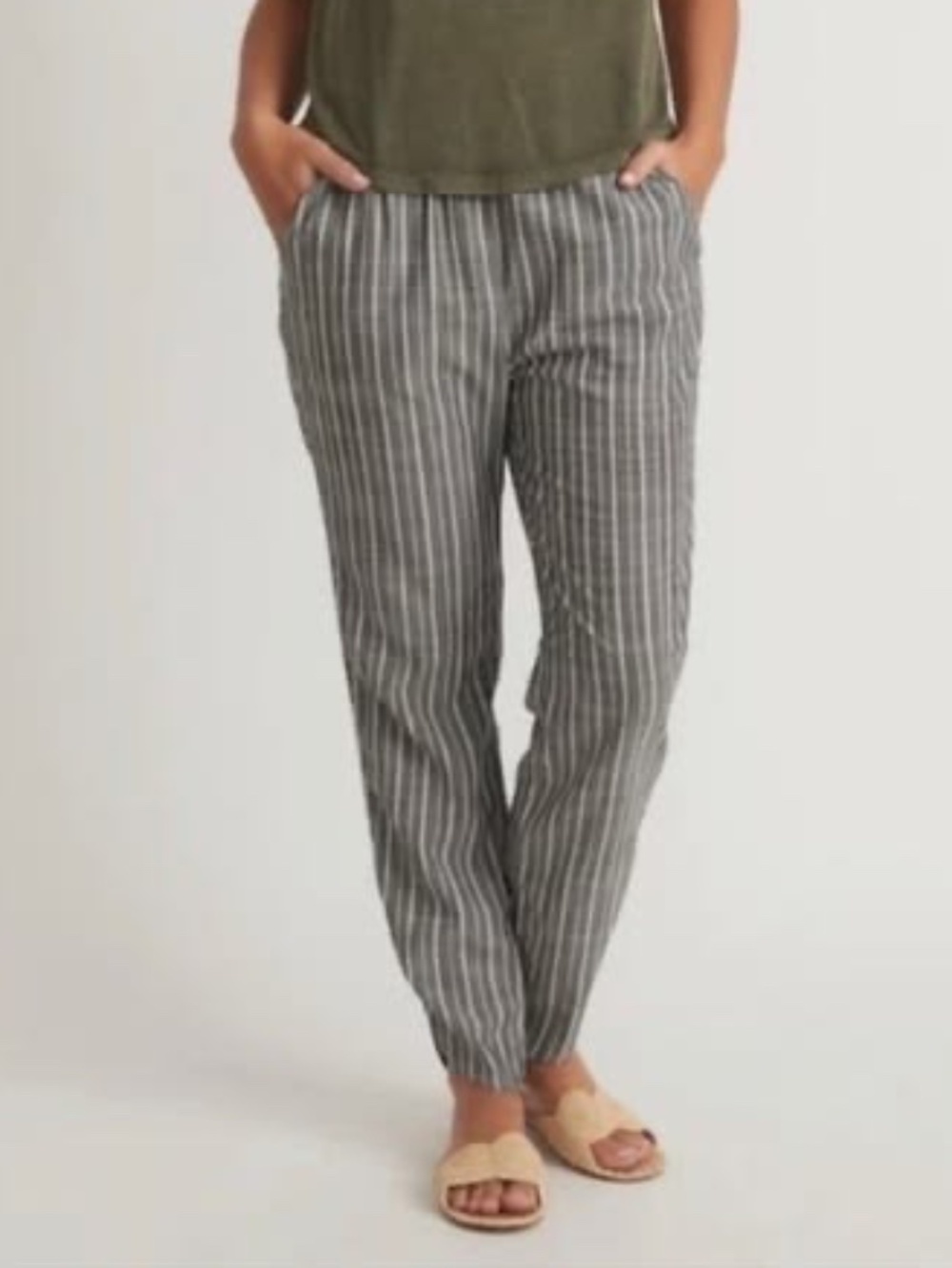 Marine Layer Striped Relaxed Pull-On Pants